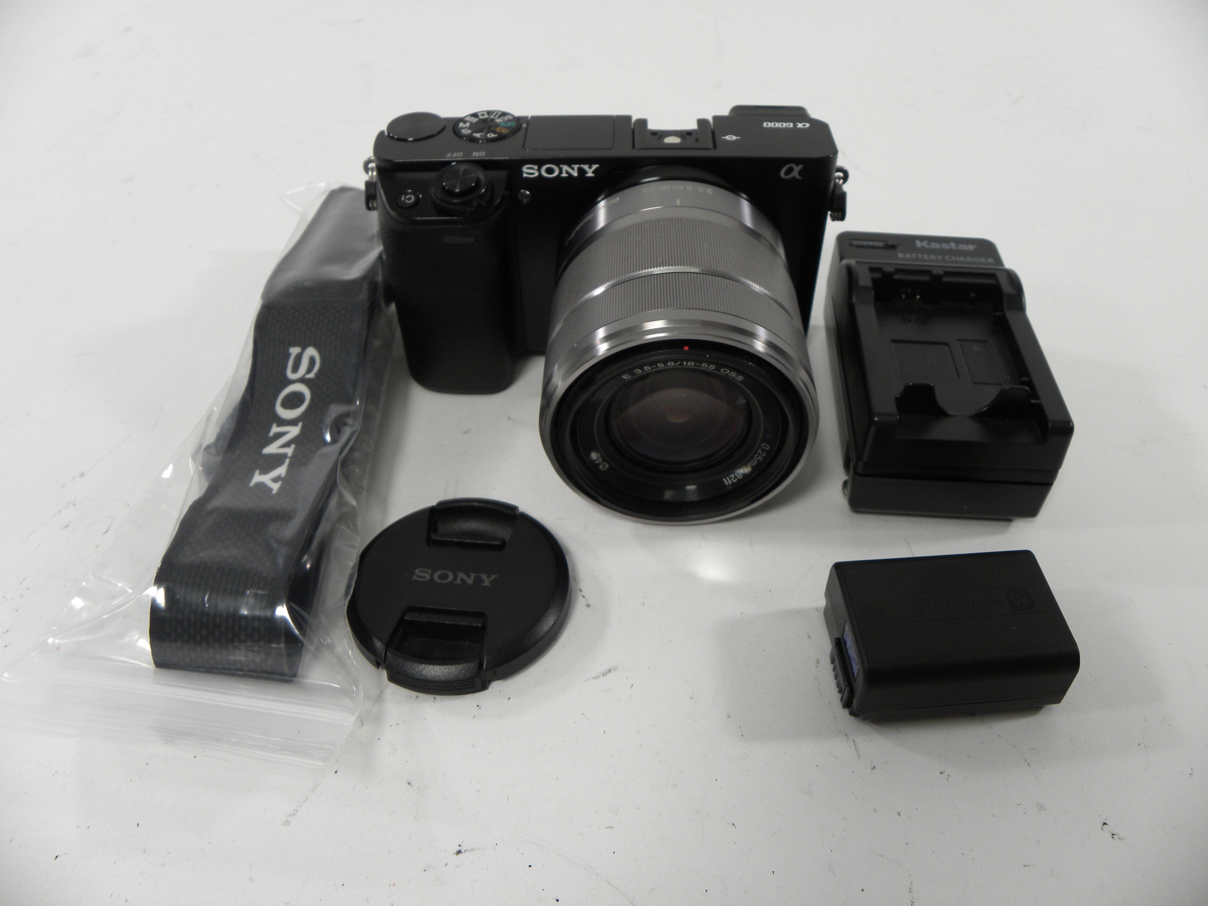Sony a6000 24.3mp Digital Mirrorless Camera w/E 18-55 OSS Sutter Ct. 845