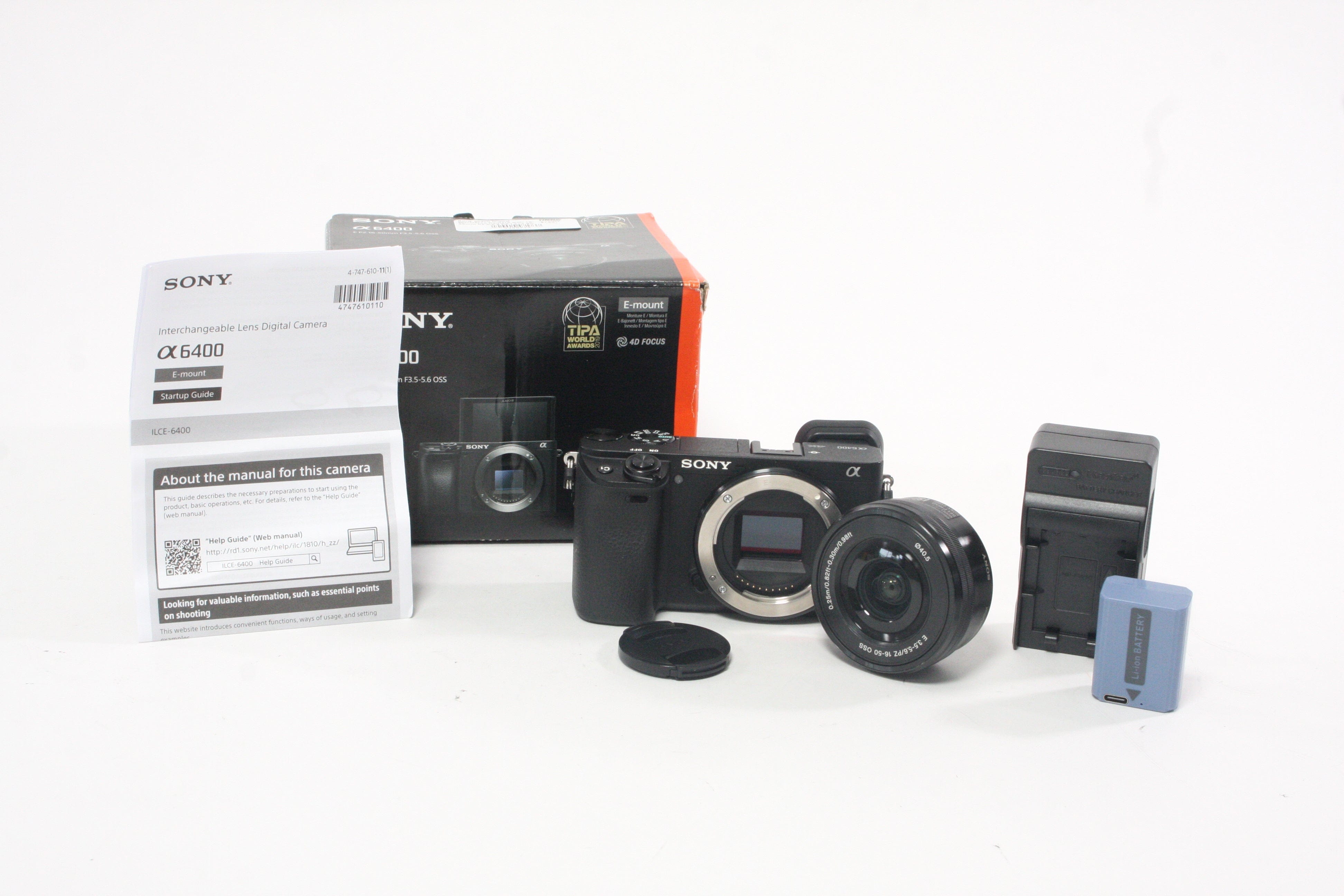 Sony a6400 Digital Mirrorless Camera with 16-50mm f/3.5-5.6 PZ Lens with Shutter Count 7,538