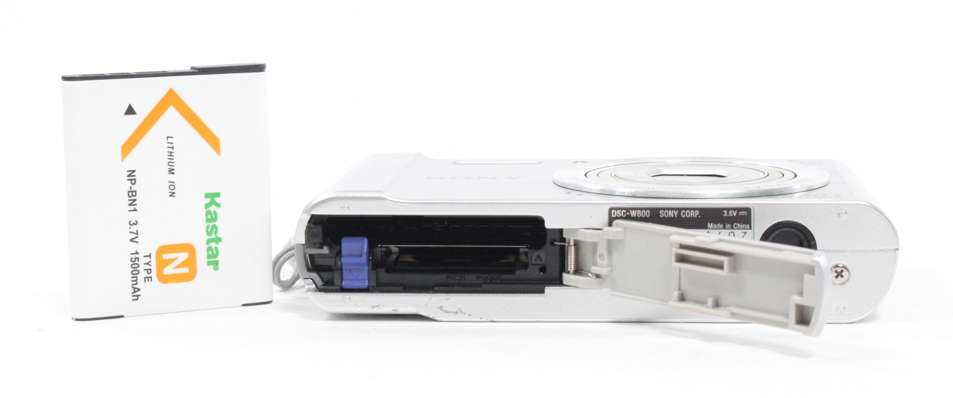 Sony Cyber-shot DSC-W800 Digital Camera 5x Zoom 20.1mp (Silver)