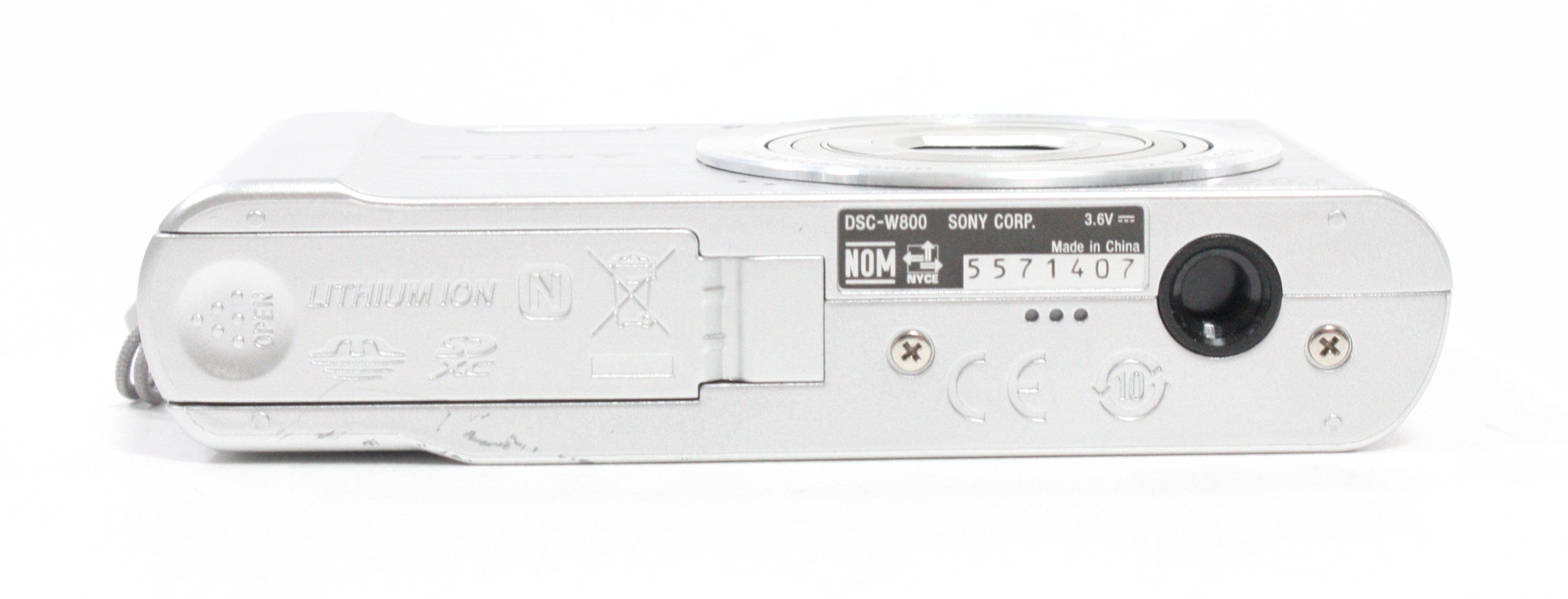 Sony Cyber-shot DSC-W800 Digital Camera 5x Zoom 20.1mp (Silver)