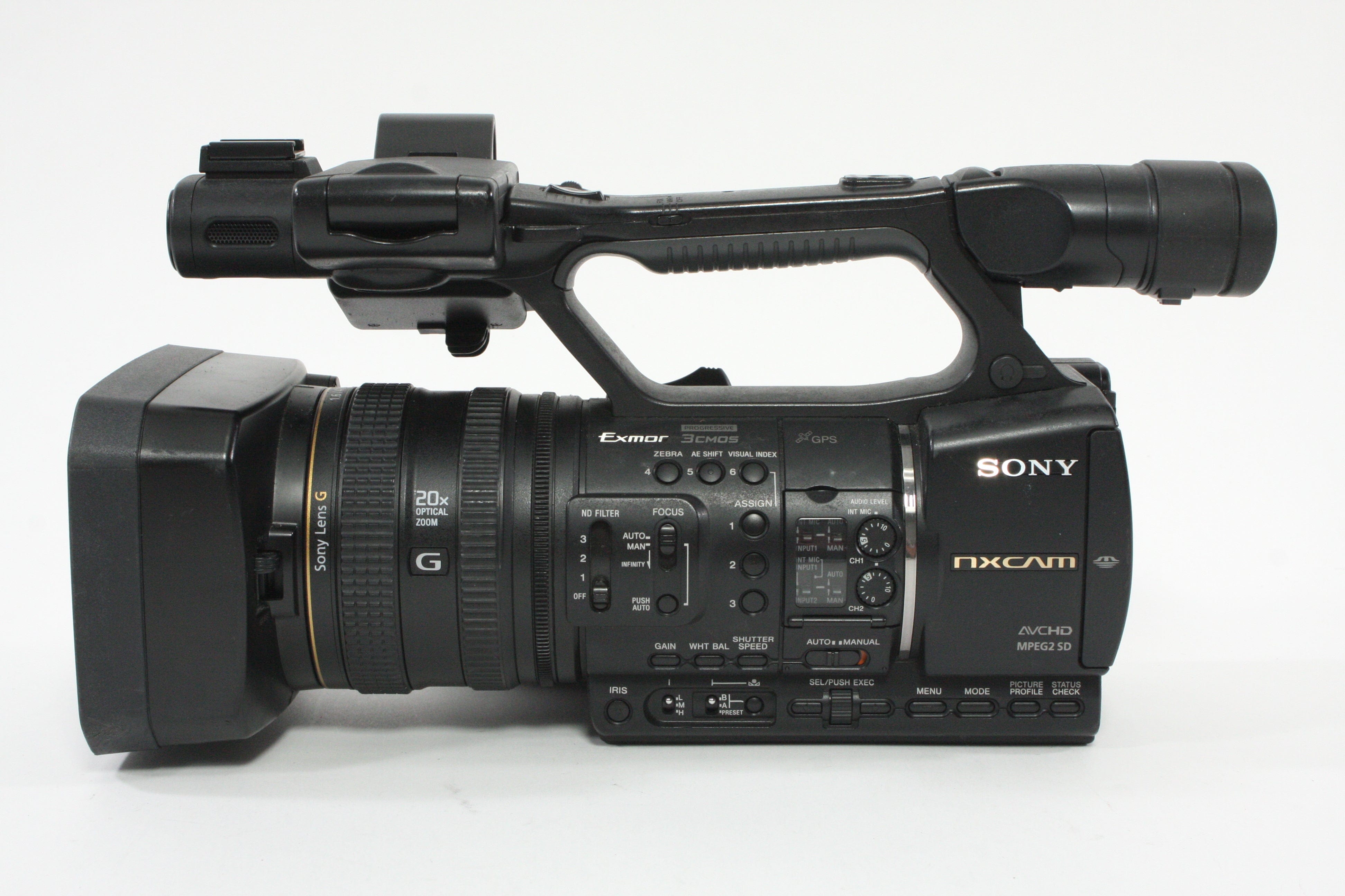 Sony HXR-NX5U NXCAM Professional Camcorder - 360  hours usage