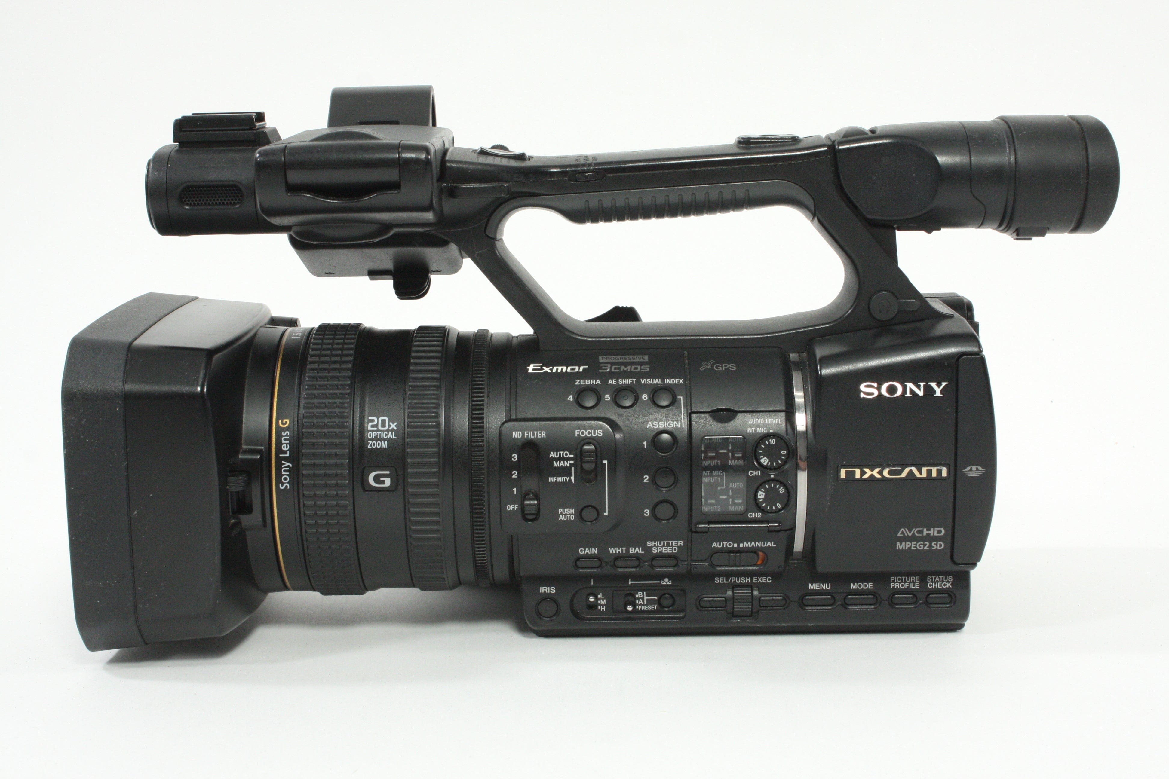 Sony HXR-NX5U NXCAM Professional Camcorder - 550  hours usage - Selling as-is.