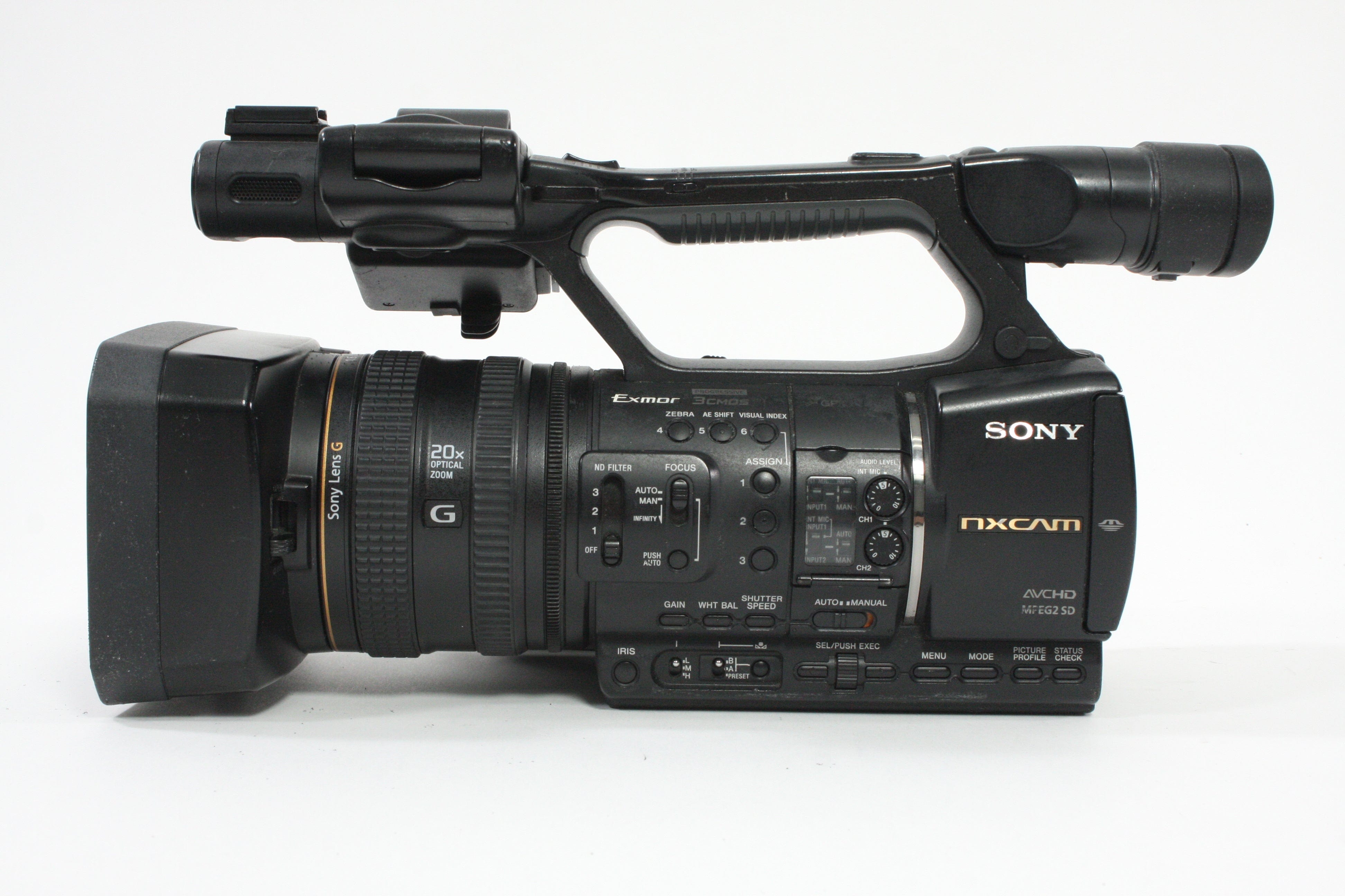 Sony HXR-NX5U NXCAM Professional Camcorder - 740  hours usage