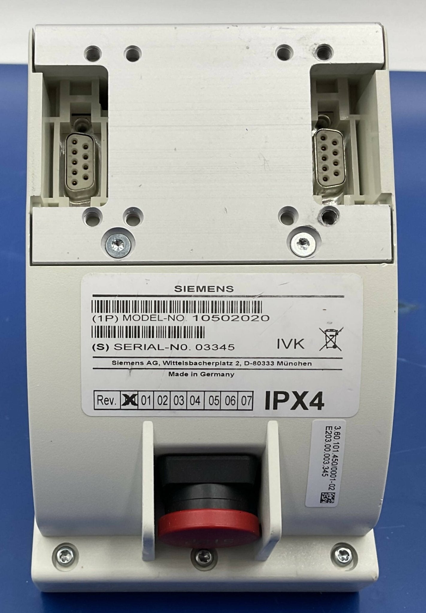 Siemens 10502020 - Stand Control Panel SCM V3 Rear View | Alo Tech Solutions