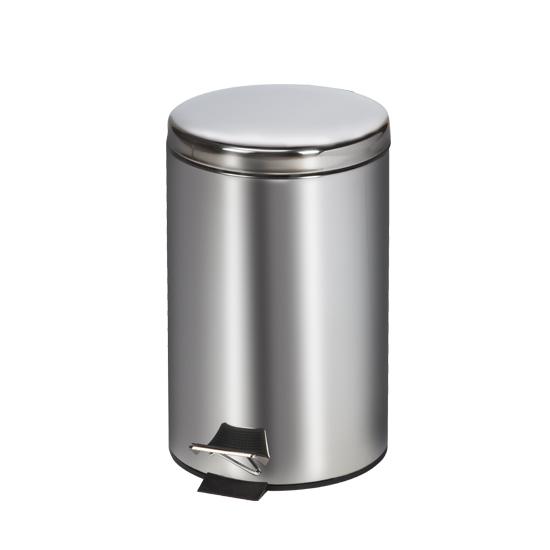 Clinton Small Round Stainless Steel Waste Receptacle