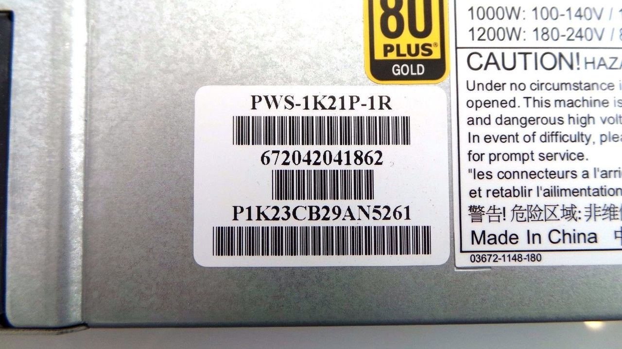 SuperMicro PWS-1K21P-1R 1200W Power Supply Unit