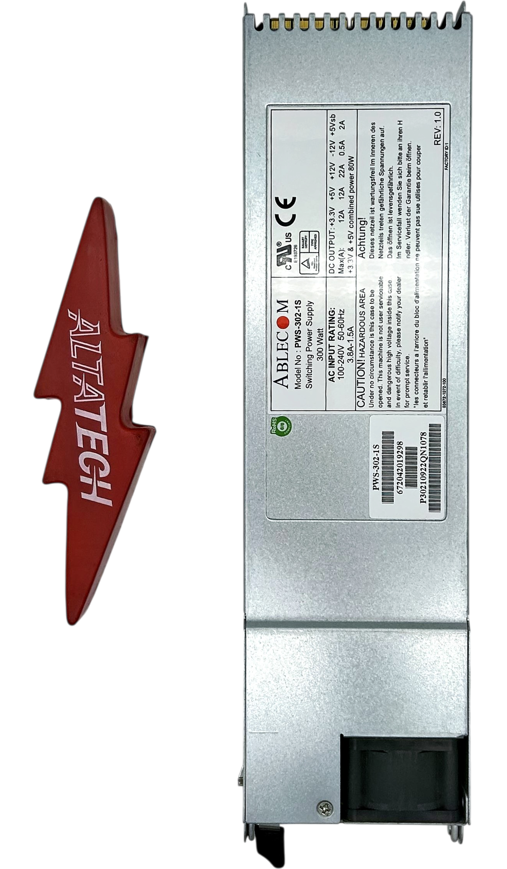 SuperMicro PWS-302-1S 300W 1U POWER SUPPLY