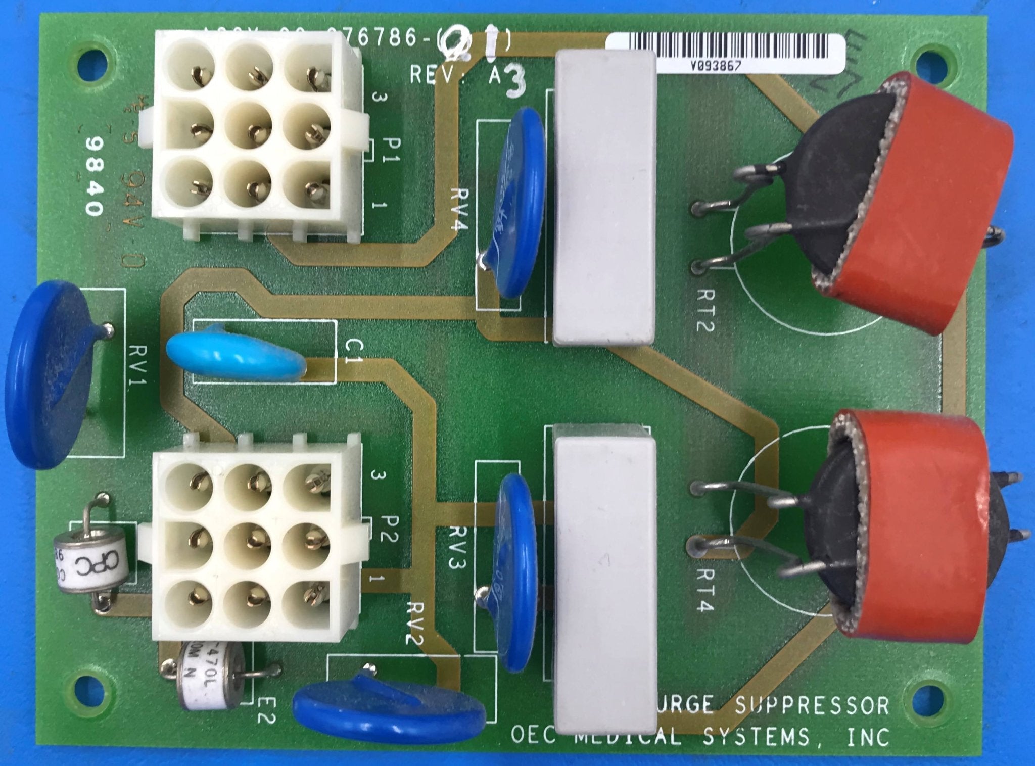 Surge Suppressor Board (00-876786-01Rev A3 OEC 9600