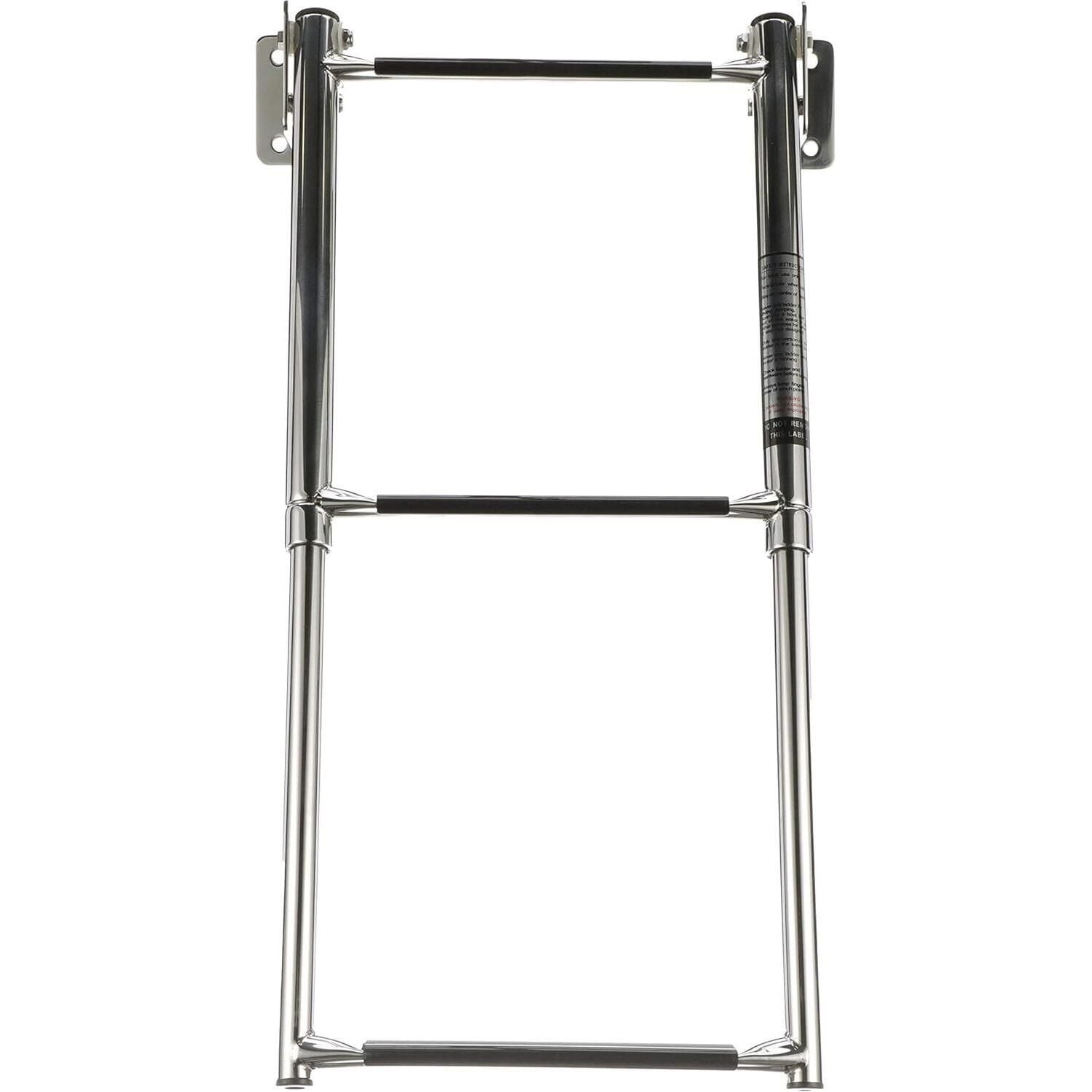 Seachoice 71221 Telescoping Transom Mount Stainless Steel 3-Step Ladder
