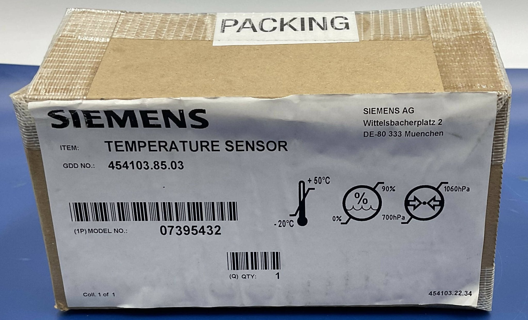 Siemens 7395432 - Temperature Sensor CT/MRI Diagnostic Label | Alo Tech Solutions