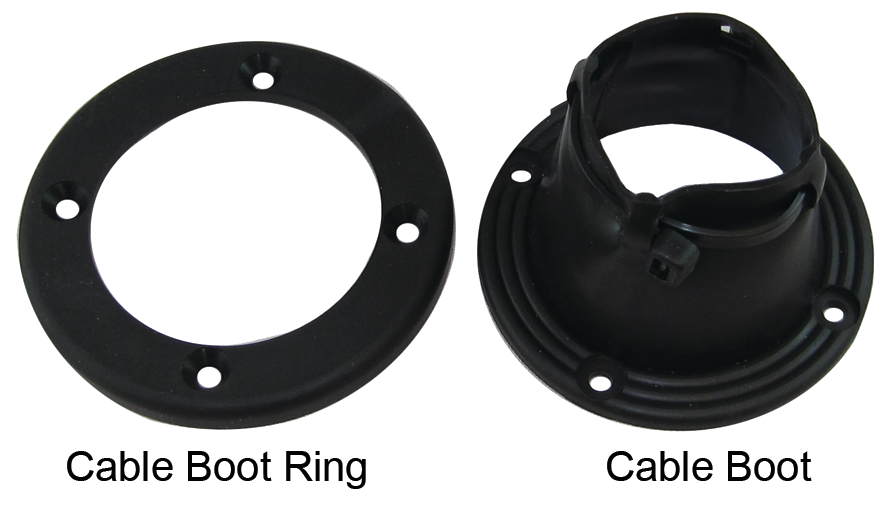TH Marine CBR-1-DP Cable Boot Ring 3" Black Bulk