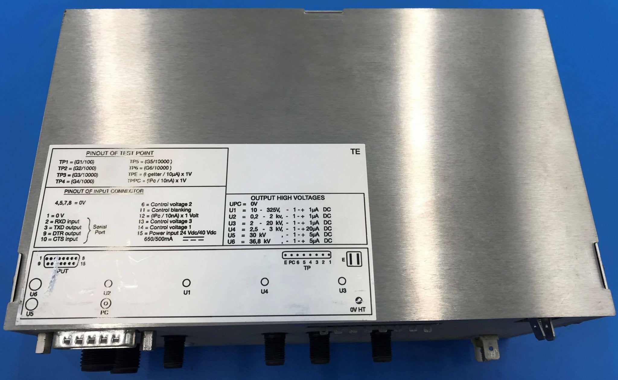 Thales HV II Power Supply (TH-7221-4 THALES