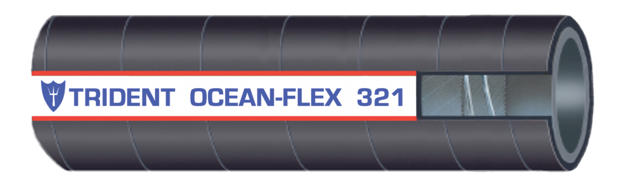 Trident Marine 321-2126 2-1/2" x 50' Ocean-Flex Multipurpose Hose