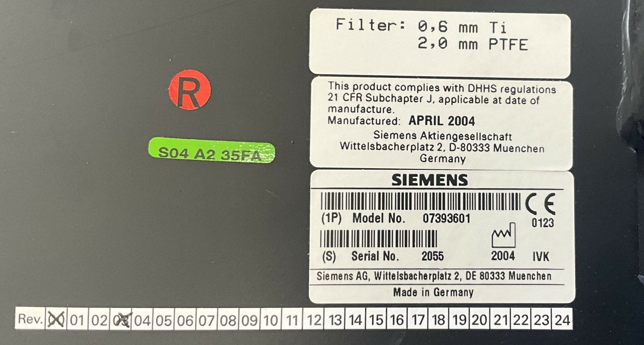 TUBE COLLIMATOR P30 (07373601/7393601 SIEMENS