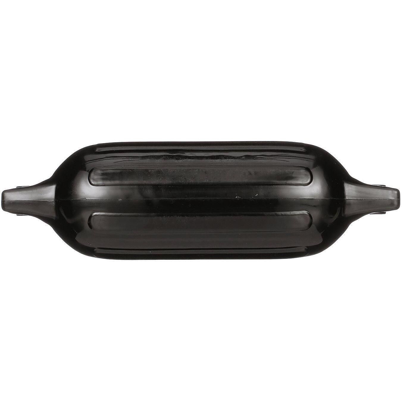 Seachoice DE79166S 79041 Twin Eye Ribbed Fender, Black, 4.5 x 16"