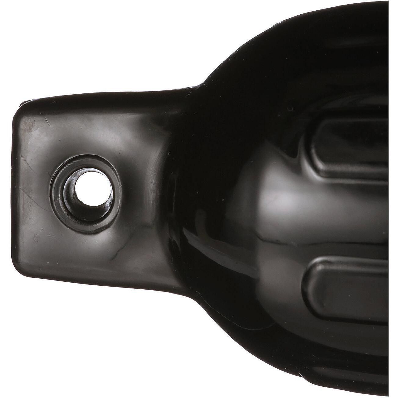 Seachoice DE79166S 79041 Twin Eye Ribbed Fender, Black, 4.5 x 16"