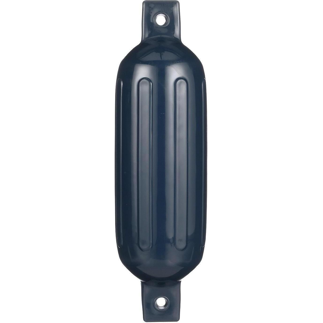Seachoice DE79202S 79081 Twin Eye Ribbed Fender, Blue, 5.5 x 20"