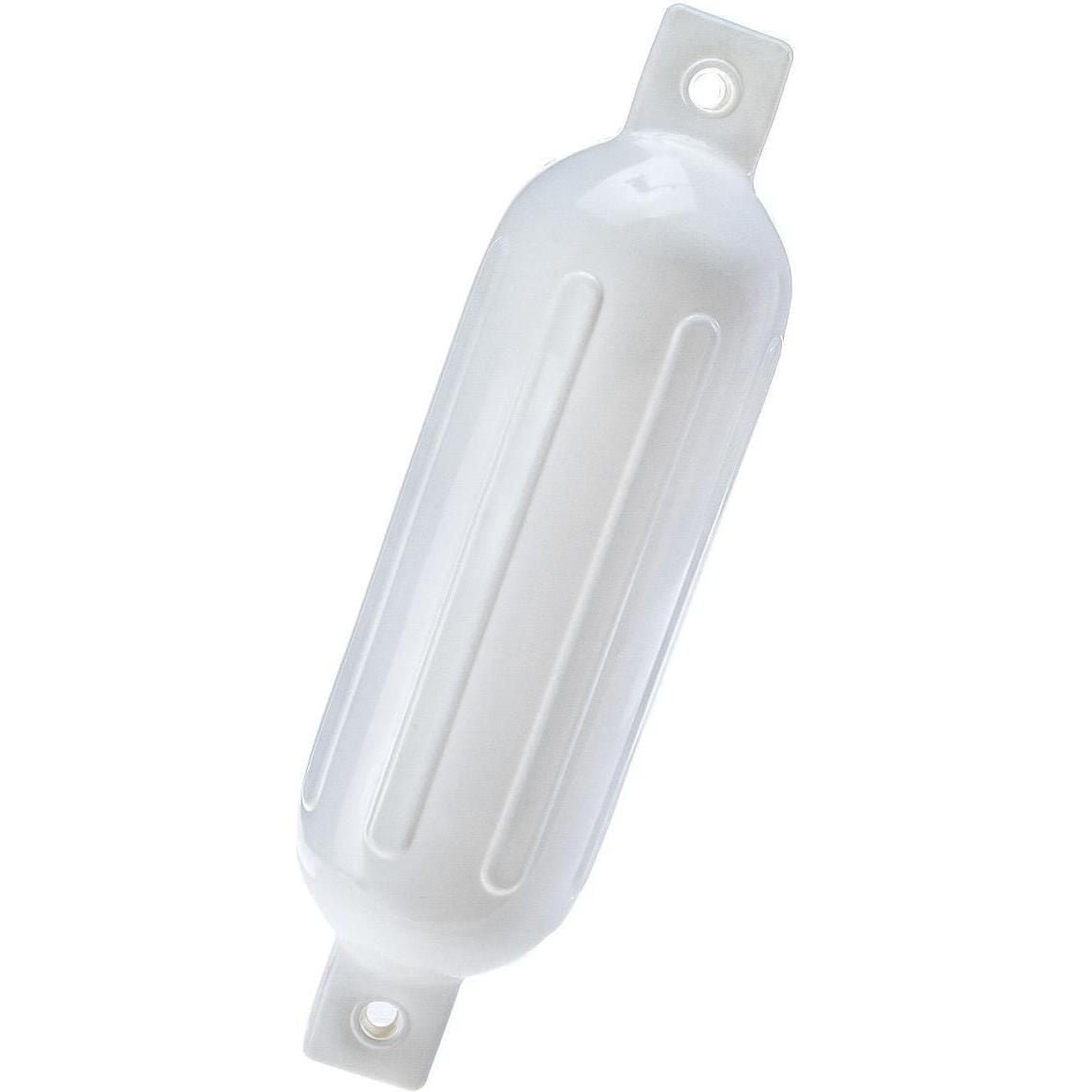 Seachoice DE79161S 79001 Twin Eye Ribbed Fender, White, 4.5 x 16"