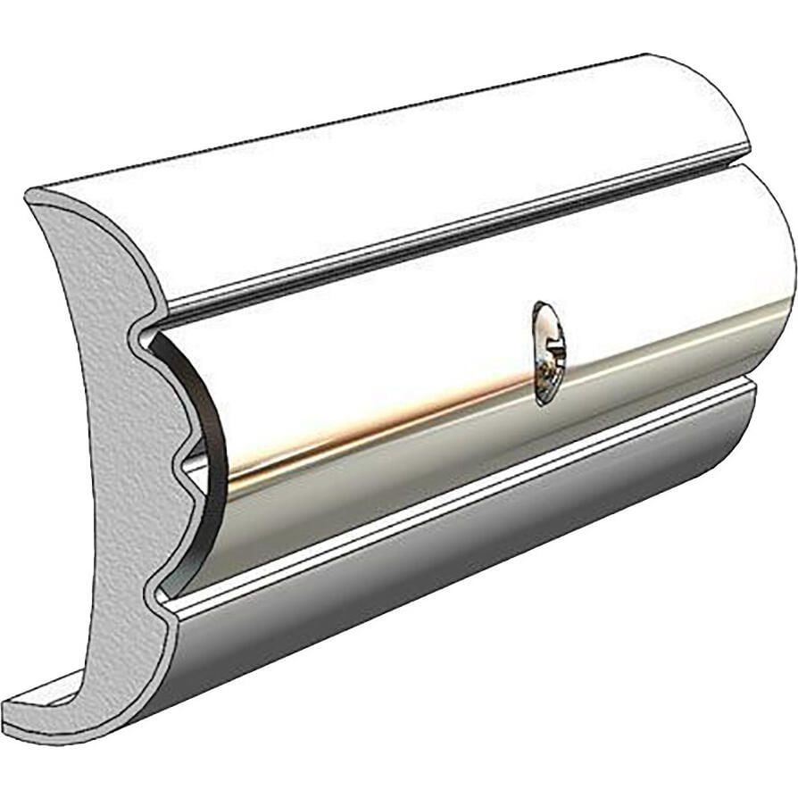 Taco Metals V21-9959WHC60D Rigid Vinyl Flex Core Rub Rail