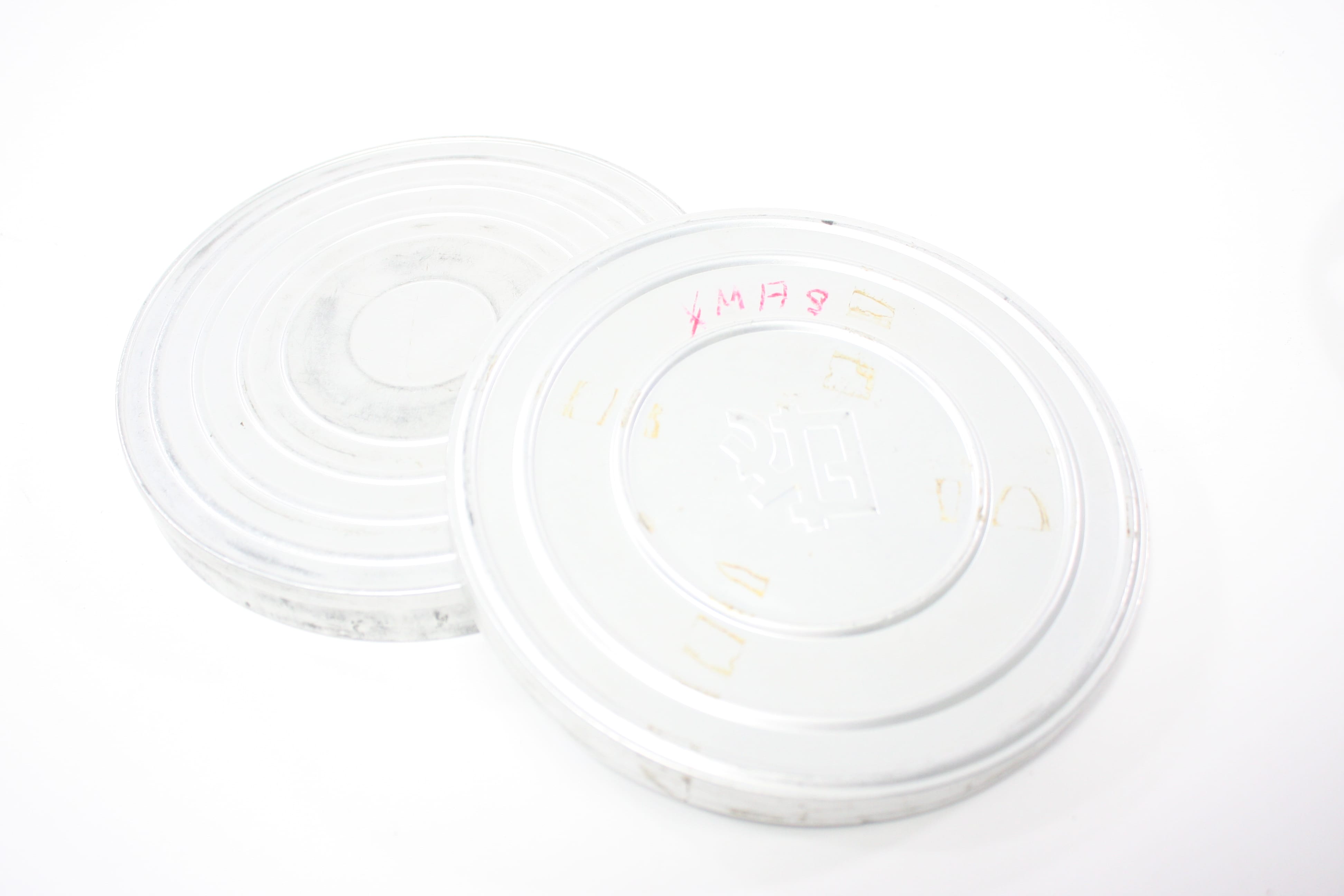 Vintage 16mm Film Canisters and Reels (Set of 5)