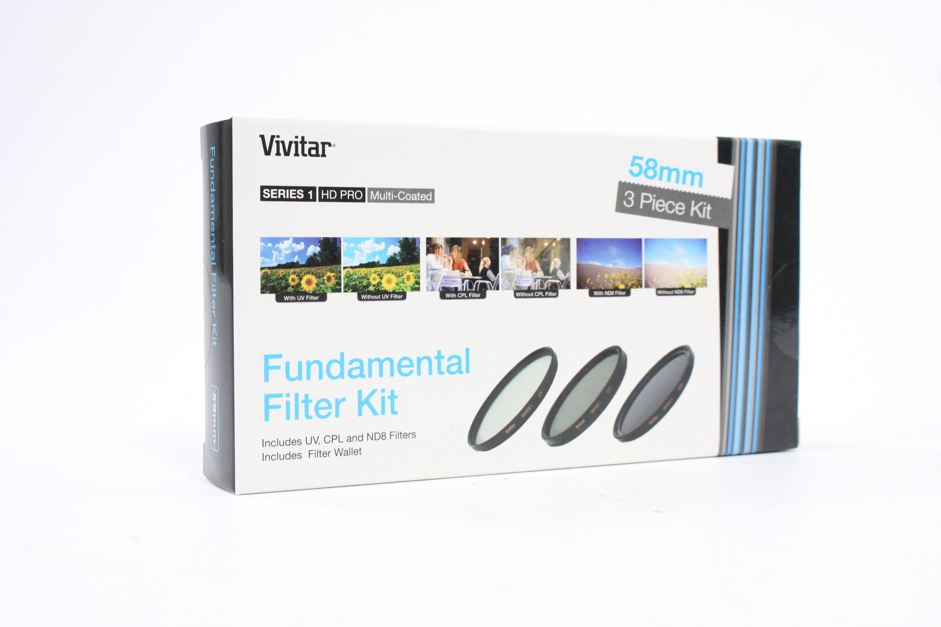 Vivitar 58mm Fundamental Filter Kit (3 Piece) UNOPENED