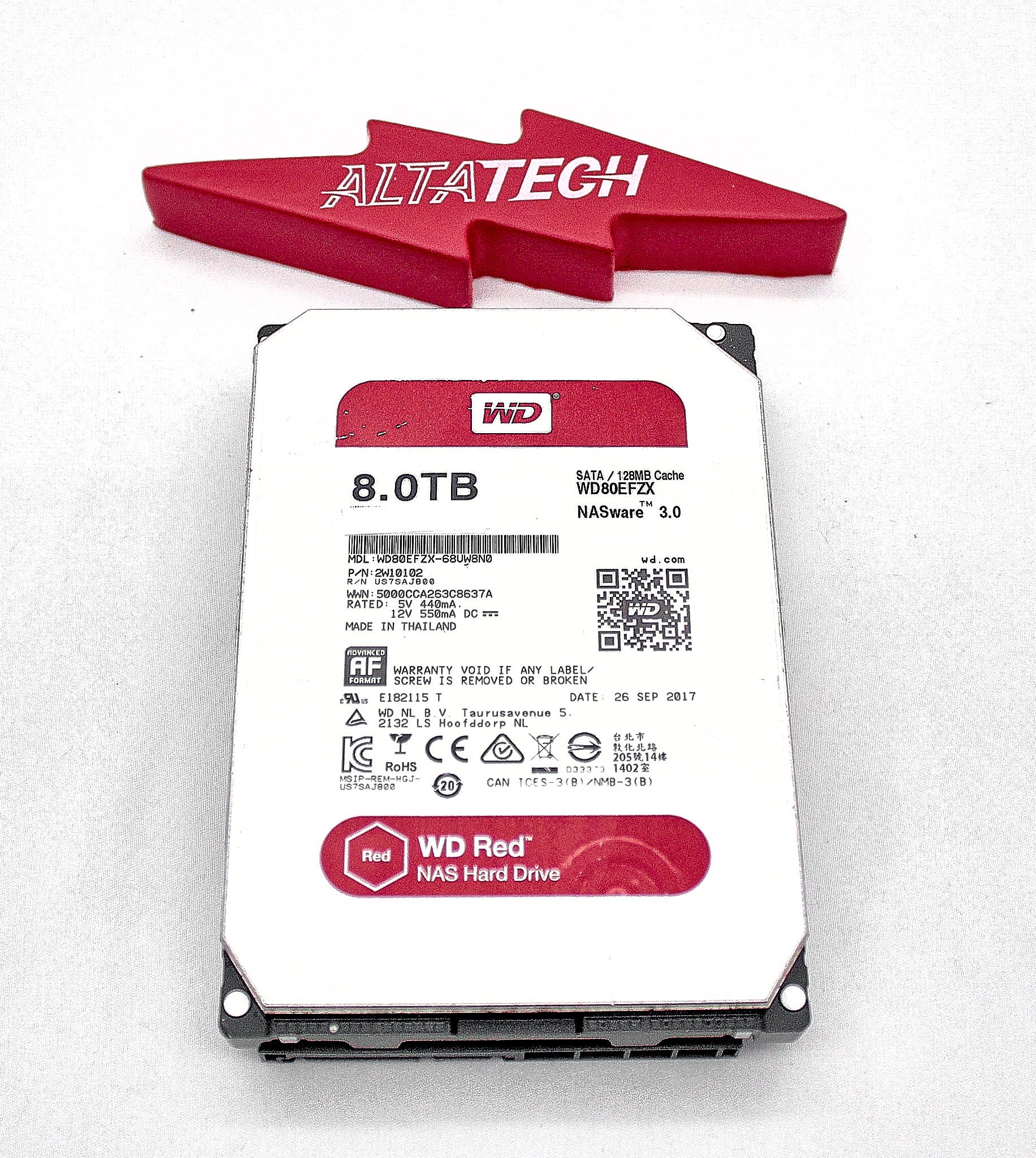 Western Digital WD80EFZX-68UW8N0 8TB 5.4k SATA 3.5" 6GB Red Hard Drive