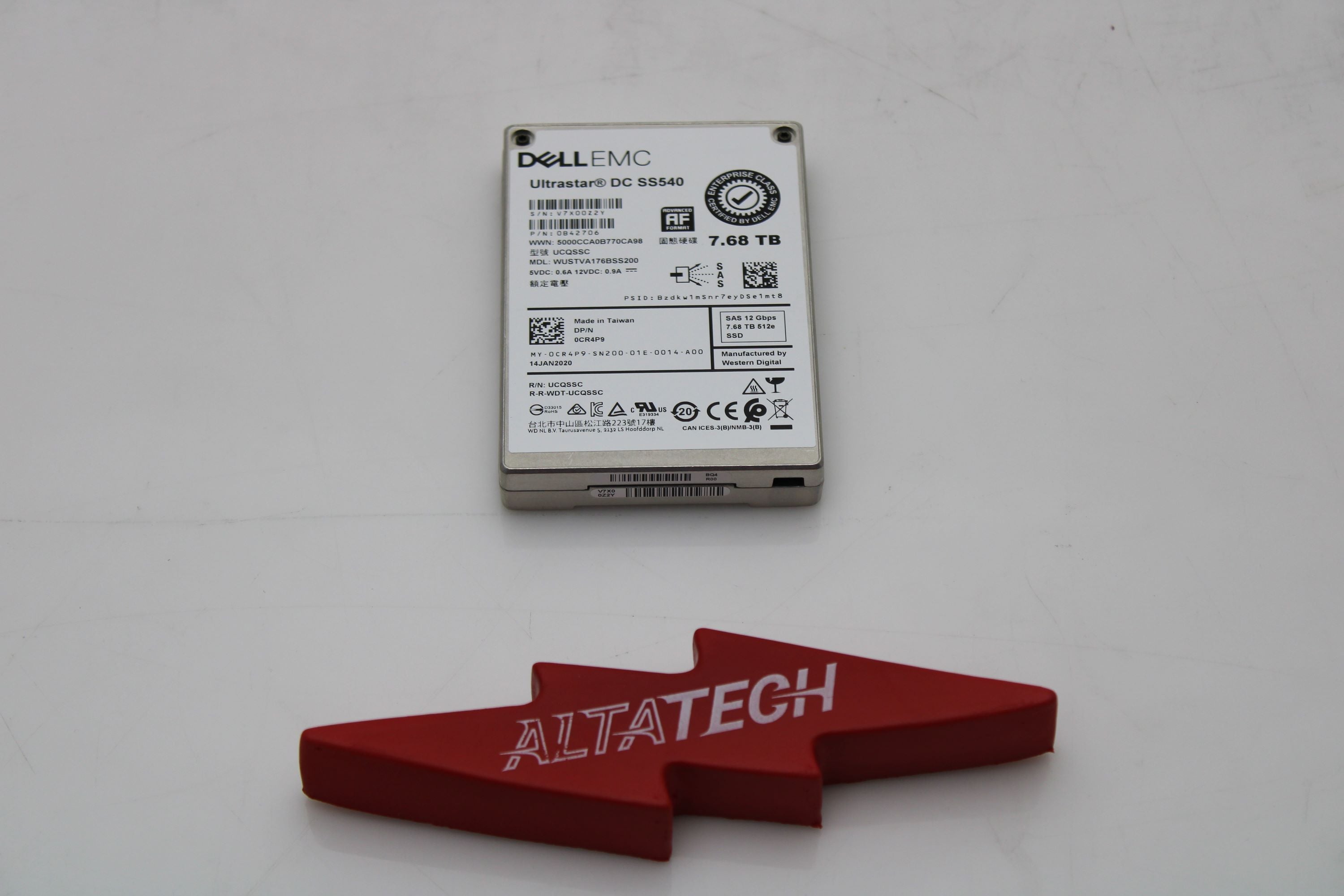 Western Digital WUSTVA176BSS200 7.68TB SAS 2.5 12G RI SSD