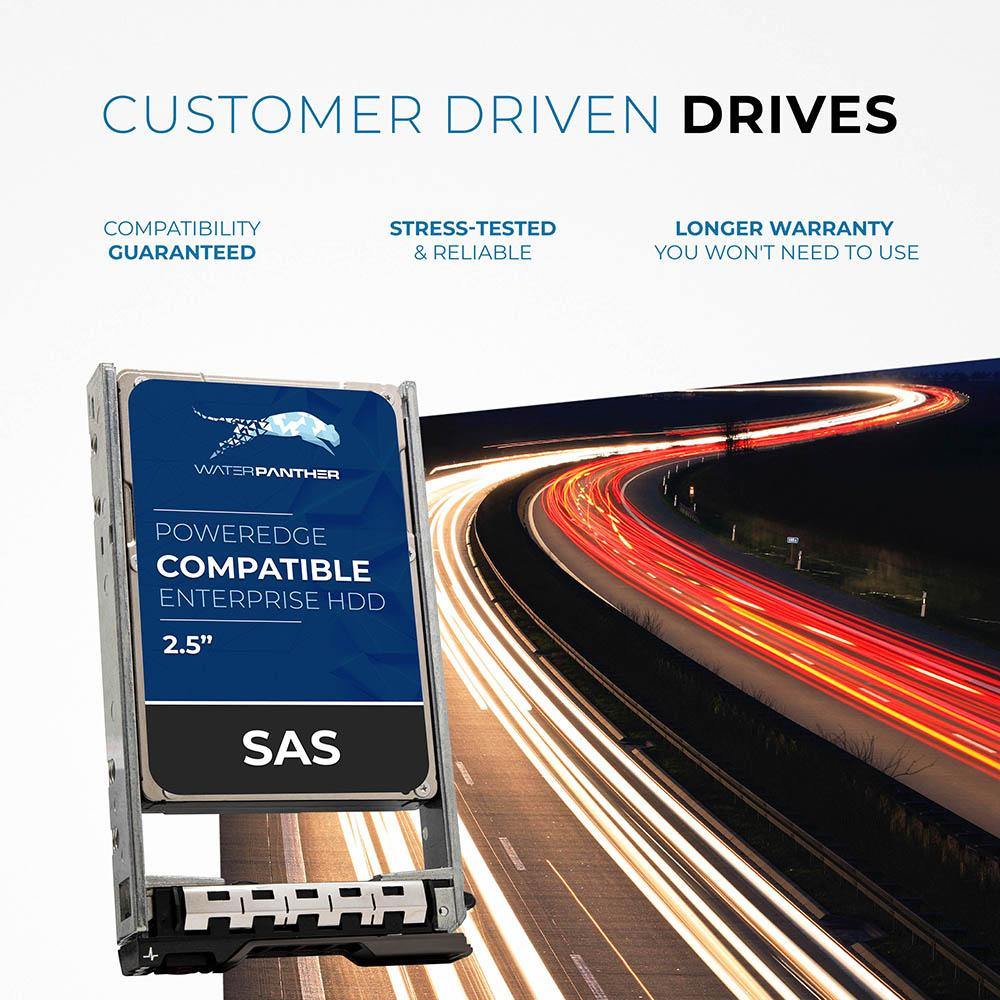1.2TB 10K SAS 6Gb/s 2.5" HDD for Dell PowerEdge Servers | Enterprise Drive in 13G Tray