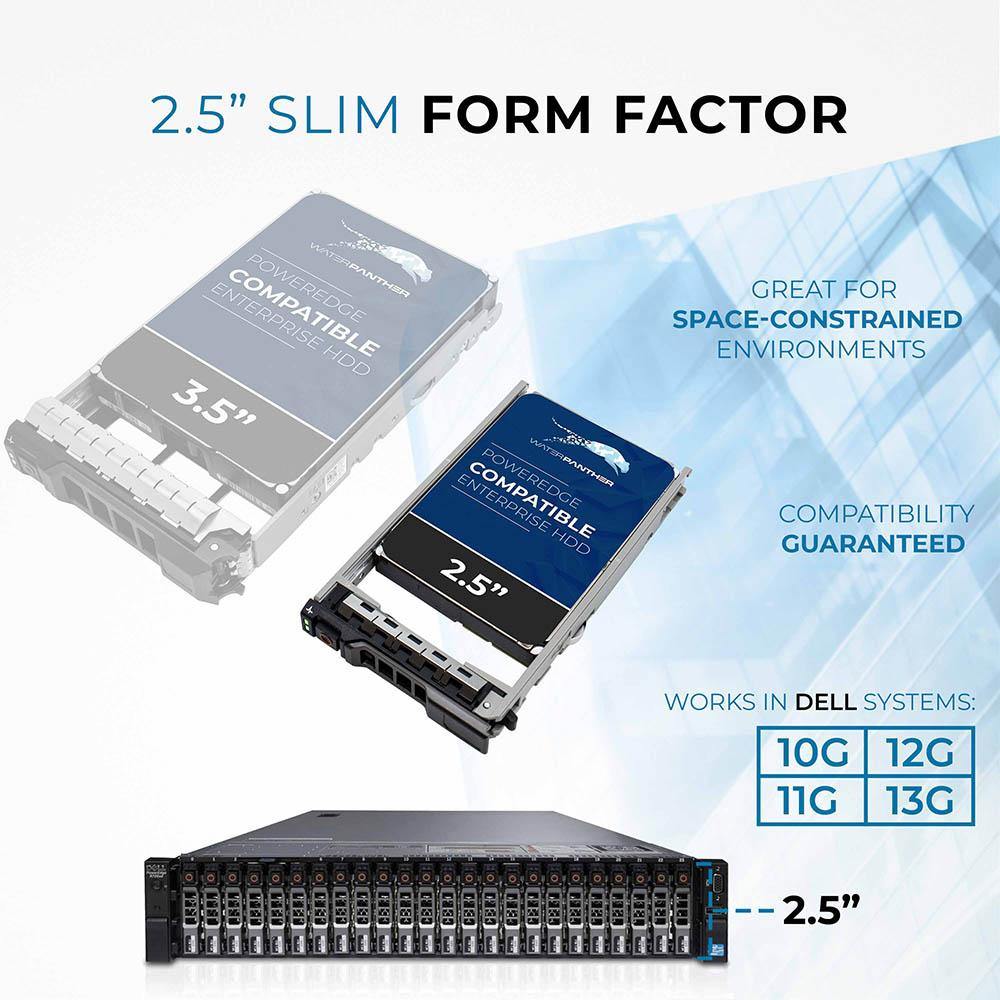 1.2TB 10K SAS 6Gb/s 2.5" HDD for Dell PowerEdge Servers | Enterprise Drive in 13G Tray