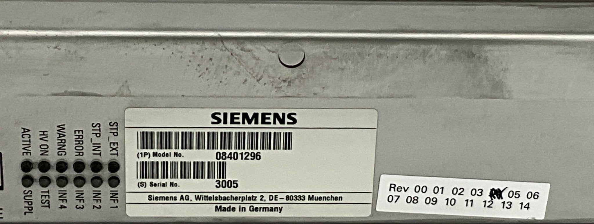 Siemens 08401296 - XDC Component PCB for Somatom CT Overview | Alo Tech Solutions