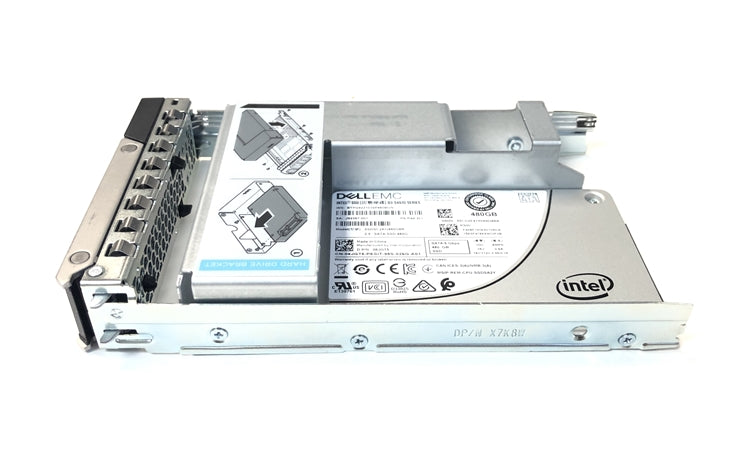 XFGR2 Dell 480GB SATA 6Gbps 512e Mixed Use 2.5-inch Solid State Drive with 3.5-inch Hybrid Carrier