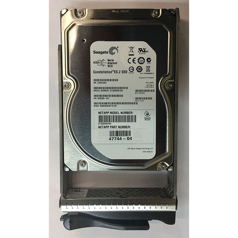 ST33000651SS 3TB SATA 6Gb/s 3.5" ES.2 SED NETAPP LSI w/tray 47744-02 DRV CRU-1 - AloTechInfoUSA