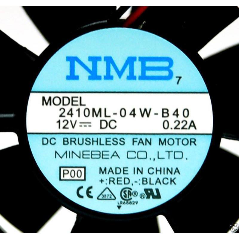 1pc NMB DC Fan 2410ML-04W-B40 6x6x2.5cm 12V 0.22A 4550rpm 19.4cfm 31dBA Cooler-FoxTI