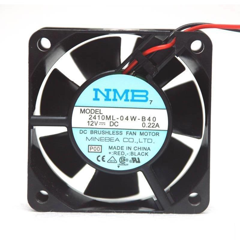 1pc NMB DC Fan 2410ML-04W-B40 6x6x2.5cm 12V 0.22A 4550rpm 19.4cfm 31dBA Cooler-FoxTI