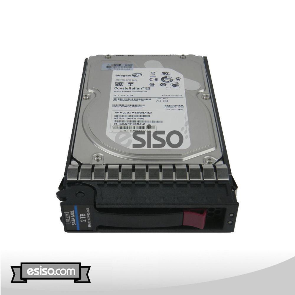 507632-B21 508040-001 HP 2TB 7.2K MDL SATA 3.5" LFF HDD FOR ML330 ML350 ML370 G6-FoxTI