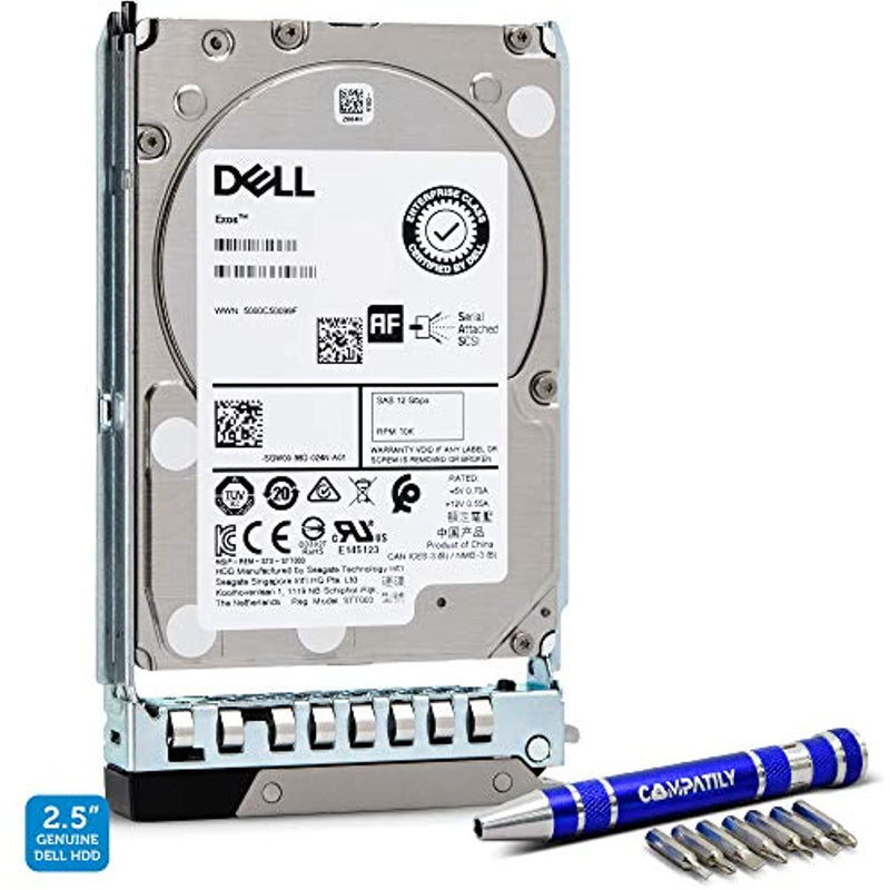 Dell 401-ABHQ 2.4TB 10K SAS 2.5-Inch PowerEdge Enterprise Hard Drive in 14G Tray Bundle with Compatily Screwdriver Compatible with R940XA R840 R440 R640 R6415 R740 R740XD R7415 R7425 R940 - MFerraz Tecnologia