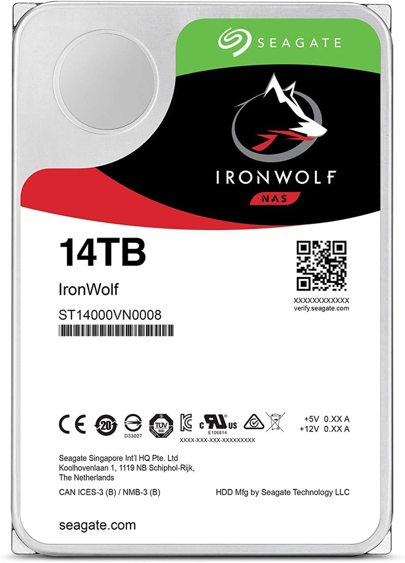 Seagate IronWolf Pro ST14000NE0008 14TB 7200 RPM 256MB Cache SATA 6.0Gb/s 3.5" - AloTechInfoUSA