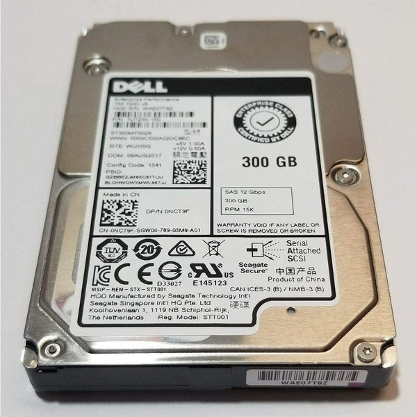 Seagate 300GB HDD 15K RPM 2.5" 12Gb/s SAS Hard Disk Drive Model: ST300MP0026 DP/N: NCT9F - MFerraz Tecnologia