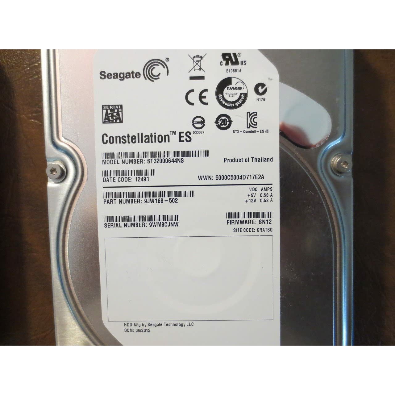 9JW168-502 9JW168-502 SEAGATE CONSTELLATION ES 2TB 7.2K 3G LFF SATA HARD DRIVE - MFerraz Tecnologia