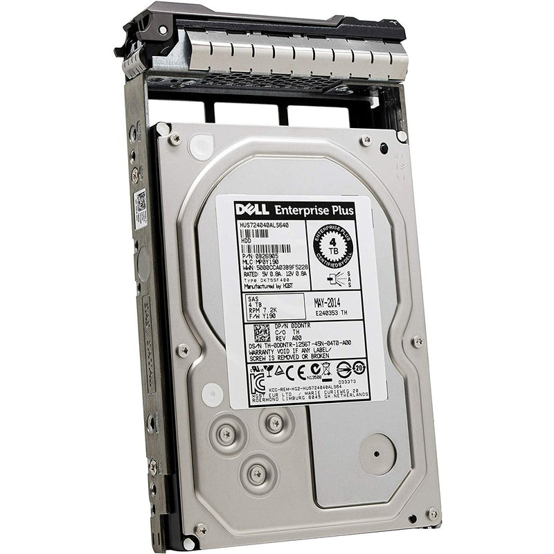 DELL ENTERPRISE CLASS 4TB 7.2K RPM SAS 3.5" 6Gbps HARD DRIVE W/TRAY FOR PowerEdge R210 II R220 R310 R320 R410 R415 R420 R510 R515 R520 R710 R720 R720XD T110 II T310 T320 T410 T420 T620 T710 - MFerraz Tecnologia