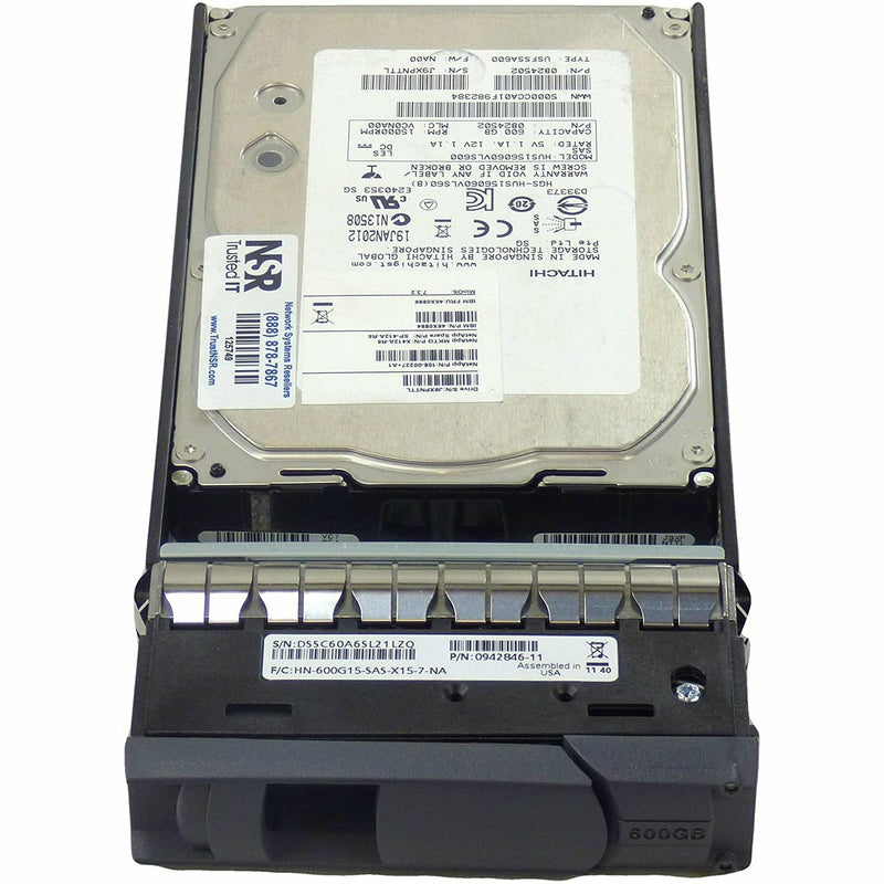 Netapp X412A-R5 600GB 15K SAS 3.5" Disk Drive 108-00227 NETAPP X412_HVIPC560A15 SP-412-R5 - MFerraz Tecnologia