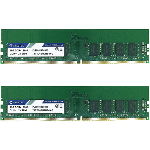 Memoria Hynix IC 32GB KIT (2x16GB) DDR4 2666MHz PC4-21300 Unbuffered ECC 1.2V CL19 2Rx8 Dual Rank 288 Pin UDIMM Server Memory RAM Module Upgrade (32GB KIT (2x16GB)) - MFerraz Tecnologia