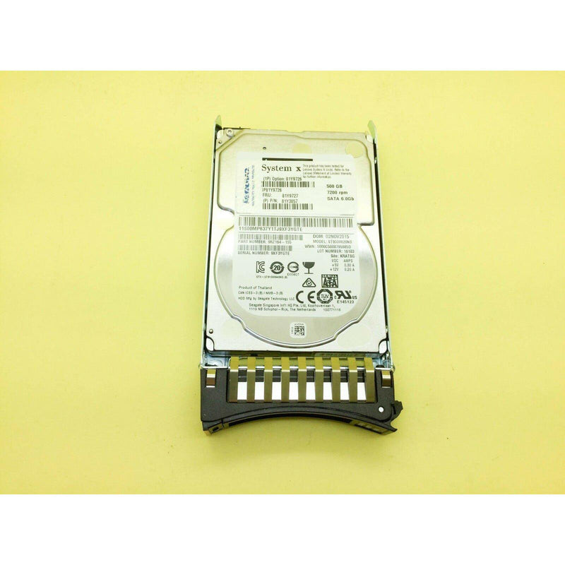 81Y9727 81Y9726 IBM/ Lenovo 500GB 7.2K 6G SFF 2.5" SATA NL HARD DRIVE 81Y3857 5711045909207-FoxTI