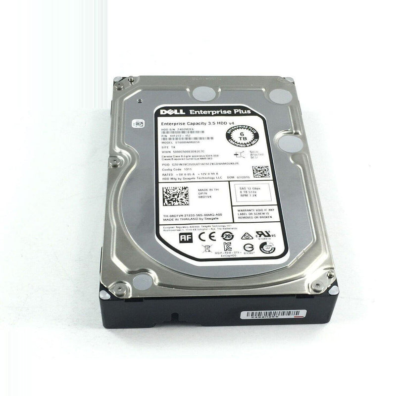 8D1V4 DELL ENTERPRISE 6TB 7.2K 12GBPS SAS 3.5'' HARD DRIVE ST6000NM0034-FoxTI