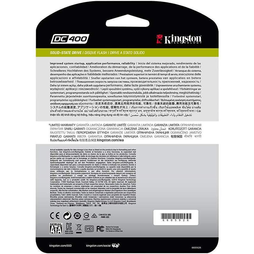 Kingston DC400 960GB - Enterprise SSD Side Profile | Alo Tech Solutions