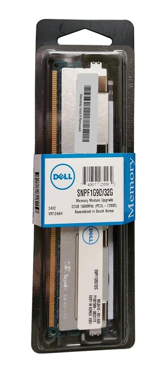 memory SNPF1G9D/32G 32GB DDR3L-1600 LRDIMM Memory Dell PowerEdge R620 R720 R720XD T620 - AloTechInfoUSA