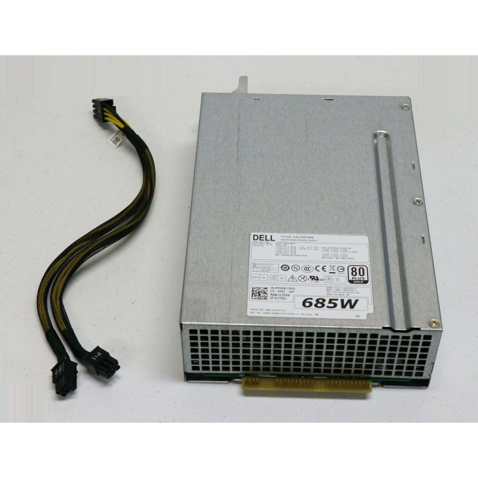 Dell 685W Power Supply 0YP00X T3600 T3610 PSU 80+GOLD like WPVG2 with PCIE cable-FoxTI