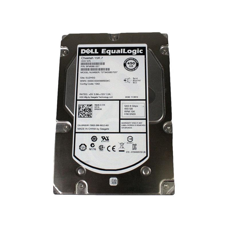 Dell Equallogic 450GB 15K SAS 3.5" 0RG5VK RG5VK PS6000 PS4000 PS5000 PS6010-FoxTI