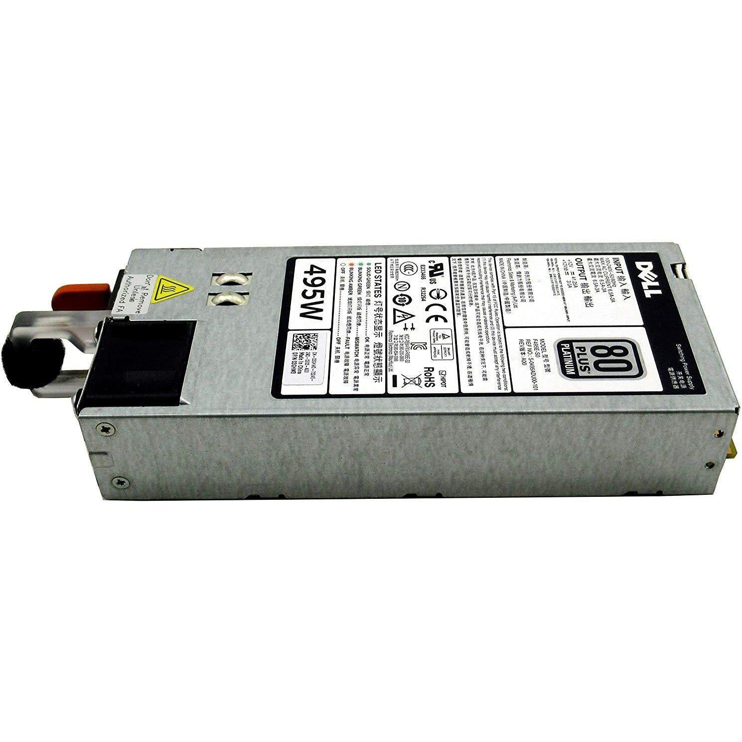 Dell PowerEdge T320 T420 T620 R620 R720 R720XD Server Power Supply 495 Watt N24MJ 3GHW3 D495E-S0 - AloinfoUSA