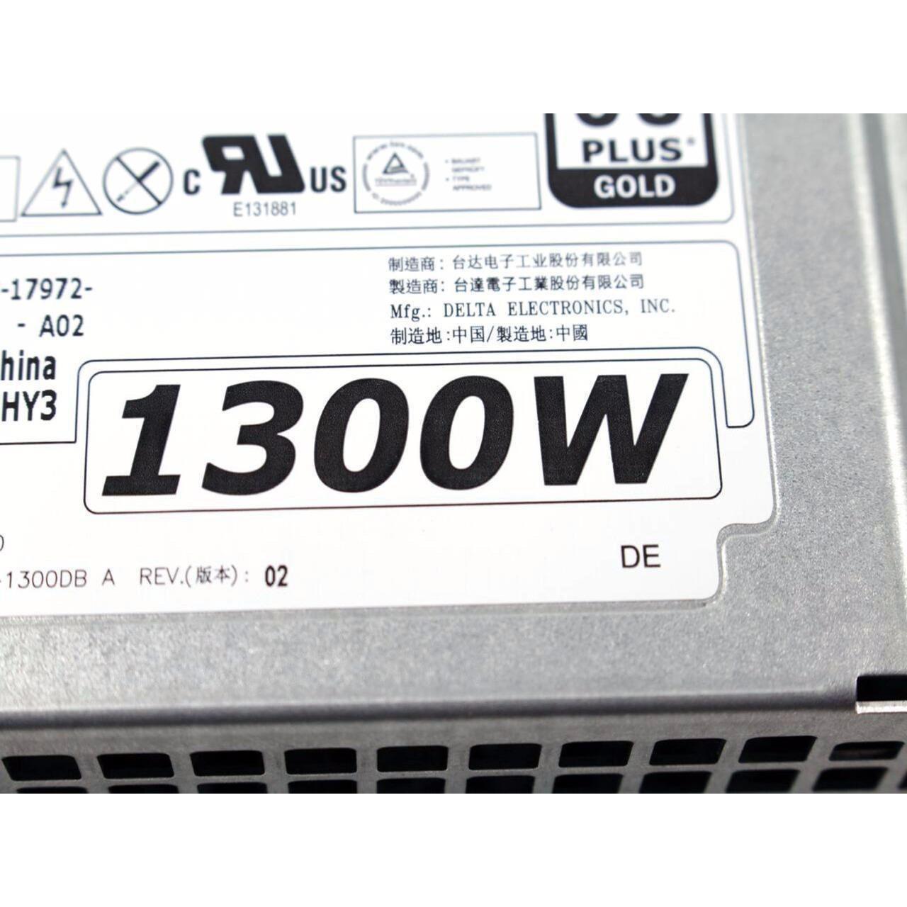 Dell Precision T7600 T7610 T7910 1300W 2 Fan 100-240V Power Supply Unit PSU D1300EF-00 0H3HY3 CN-0H3HY3 6MKJ9 MF4N5 0T6R7 09JX5 DPS-1300DB-FoxTI